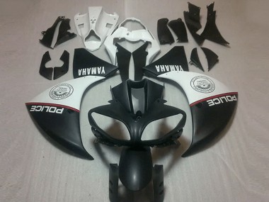 Cheap 2012-2014 Matte Black White Yamaha YZF R1 Motorcycle Fairing Canada
