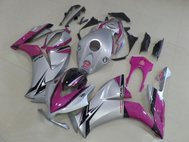 Cheap 2012-2016 Silver Pink Honda CBR1000RR Motorbike Fairing Kits Canada