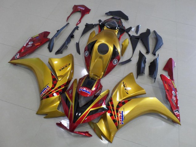 Cheap 2012-2016 Gold and Dark Red Honda CBR1000RR Motor Fairings Canada