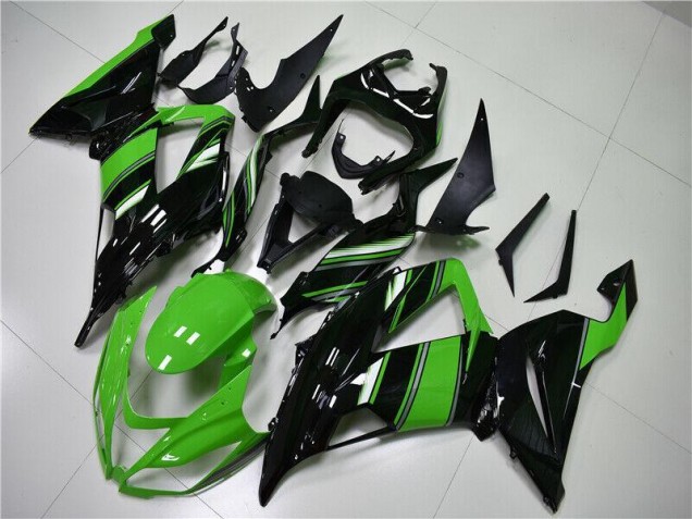 Cheap 2013-2018 Green Black Kawasaki ZX6R Motorcycle Fairings Canada Cheap 2013-2018 Green Black Kawasaki ZX6R Motorcycle Fairings Canada