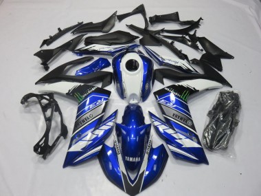 Cheap 2015-2022 Monster Blue Yamaha YZF R3 Motorcyle Fairings Canada