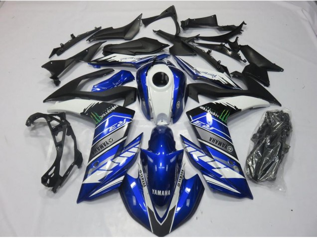 Cheap 2015-2022 Monster Blue Yamaha YZF R3 Motorcyle Fairings Canada Cheap 2015-2022 Monster Blue Yamaha YZF R3 Motorcyle Fairings Canada
