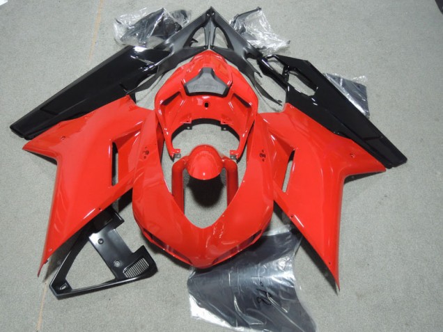 Cheap 2007-2014 Red Black Ducati 1098 Motorcycle Fairing Canada Cheap 2007-2014 Red Black Ducati 1098 Motorcycle Fairing Canada