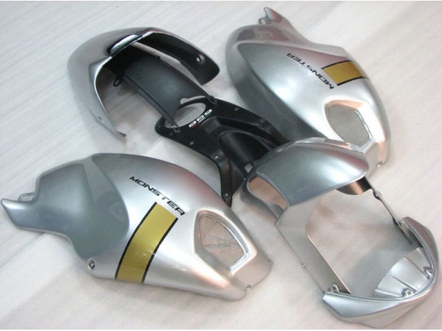 Cheap 2008-2012 Black Silver Monster Ducati Monster 696 Motorcycle Fairings Kit Canada