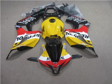 Cheap 2004-2005 Yellow Repsol Honda CBR1000RR Bike Fairing Kit Canada