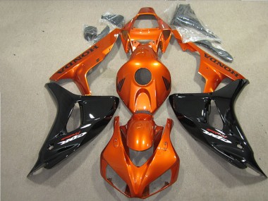 Cheap 2006-2007 Black Orange Fireblade Honda CBR1000RR Motorbike Fairing Canada