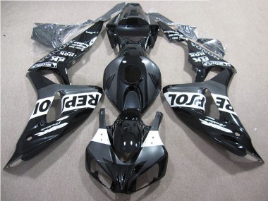 Cheap 2006-2007 Black Repsol Honda CBR1000RR Motorcycle Fairing Kits Canada