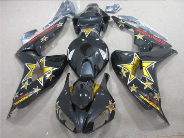 Cheap 2006-2007 Black Yellow ENERGY DRINK Honda CBR1000RR Bike Fairing Canada