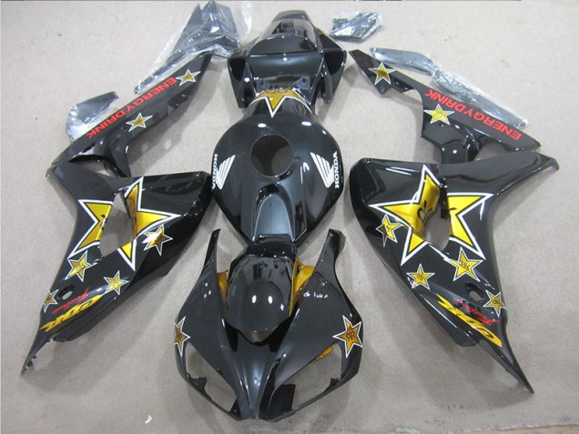 Cheap 2006-2007 Black Yellow ENERGY DRINK Honda CBR1000RR Bike Fairing Canada Cheap 2006-2007 Black Yellow ENERGY DRINK Honda CBR1000RR Bike Fairing Canada