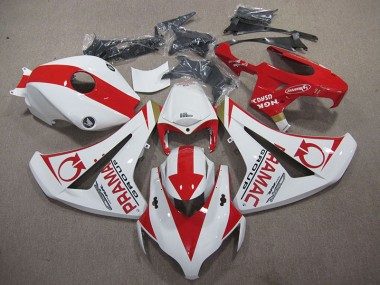Cheap 2008-2011 White Red PRAMAC Honda CBR1000RR Bike Fairing Canada