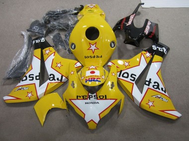 Cheap 2008-2011 Yellow Repsol HRC Honda CBR1000RR Replacement Motorcycle Fairings Canada