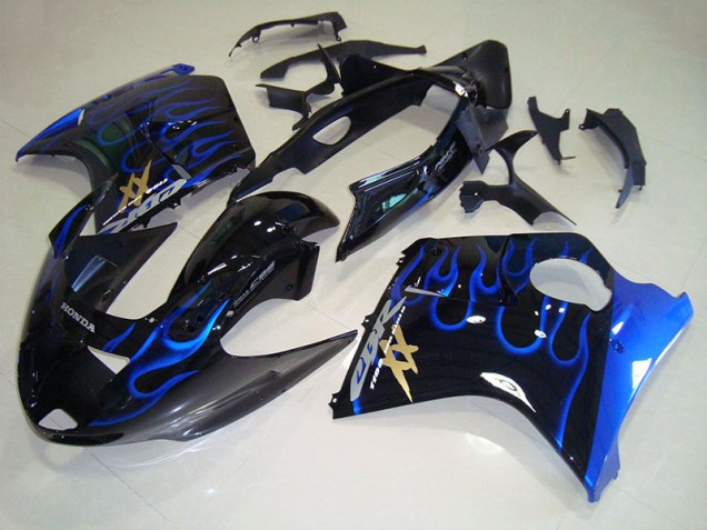 Cheap 1996-2007 Black Blue Flame Honda CBR1100XX Blackbird Bike Fairing Canada Cheap 1996-2007 Black Blue Flame Honda CBR1100XX Blackbird Bike Fairing Canada
