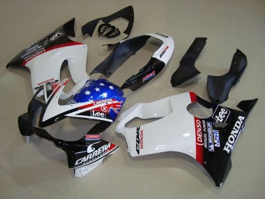 Cheap 2004-2007 White Blue DENSO HRC Carrera Honda CBR600 F4i Bike Fairing Canada