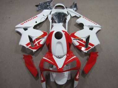 Cheap 2003-2004 White Red Honda CBR600RR Motorcycle Fairing Kits Canada