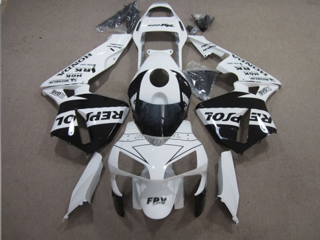 Cheap 2003-2004 White Black Repsol Honda CBR600RR Motorbike Fairing Canada Cheap 2003-2004 White Black Repsol Honda CBR600RR Motorbike Fairing Canada