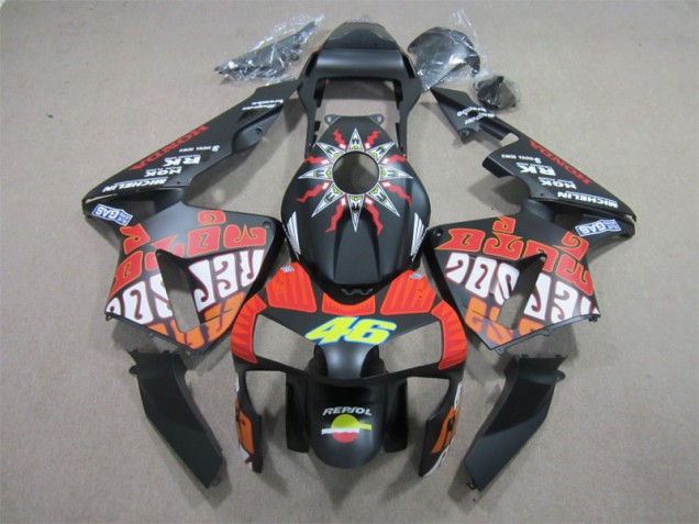 Cheap 2003-2004 Black Red Repsol 46 Honda CBR600RR Motorcycle Bodywork Canada Cheap 2003-2004 Black Red Repsol 46 Honda CBR600RR Motorcycle Bodywork Canada