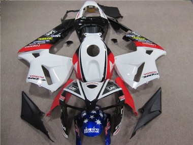 Cheap 2005-2006 White Red Blue Lee Honda CBR600RR Motorbike Fairing Canada