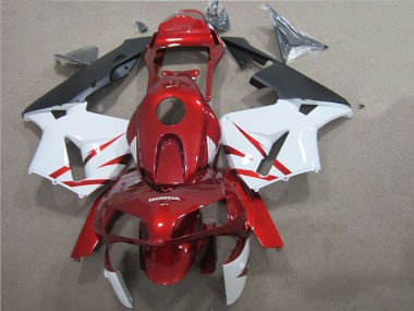 Cheap 2005-2006 Red White Honda CBR600RR Motorcycle Fairings Canada
