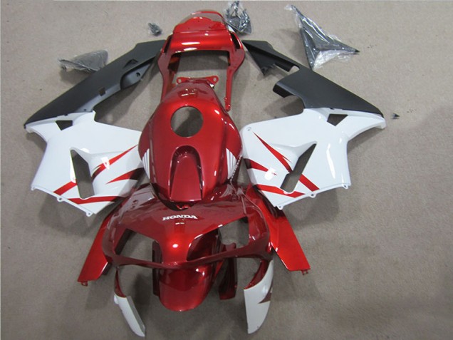 Cheap 2005-2006 Red White Honda CBR600RR Motorcycle Fairings Canada