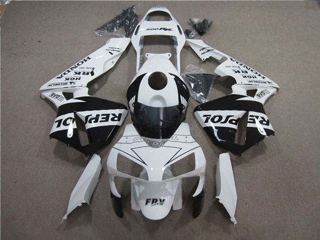 Cheap 2005-2006 White Black Repsol Honda CBR600RR Motorcylce Fairings Canada Cheap 2005-2006 White Black Repsol Honda CBR600RR Motorcylce Fairings Canada