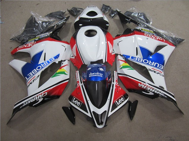 Cheap 2009-2012 Blue White EUROBET Lee Honda CBR600RR Motorcycle Fairing Canada Cheap 2009-2012 Blue White EUROBET Lee Honda CBR600RR Motorcycle Fairing Canada