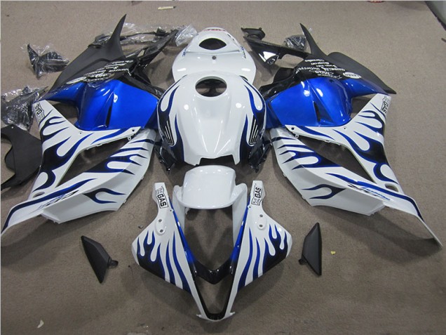 Cheap 2009-2012 White Blue Flame Honda CBR600RR Bike Fairings Canada