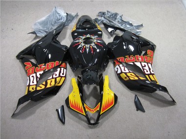 Cheap 2009-2012 Black Yellow Honda CBR600RR Replacement Motorcycle Fairings Canada