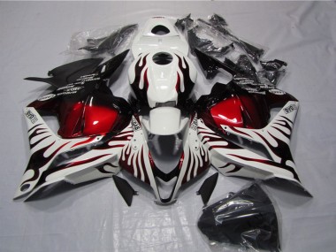 Cheap 2009-2012 White Black Red Flame Honda CBR600RR Replacement Fairings Canada