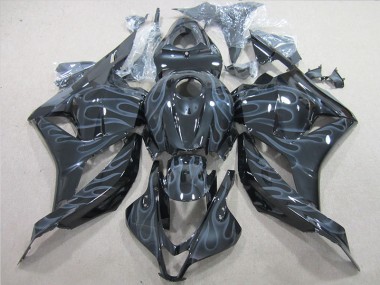 Cheap 2009-2012 Black Silver Flame Honda CBR600RR Motorcycle Fairings Canada
