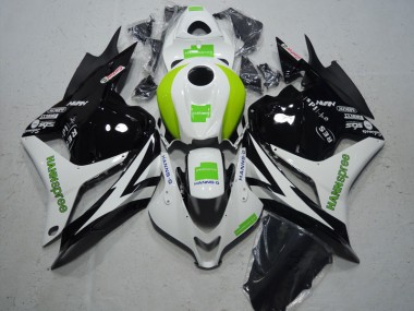 Cheap 2009-2012 Black White Green Hannspree Honda CBR600RR Motorcycle Fairing Kit Canada