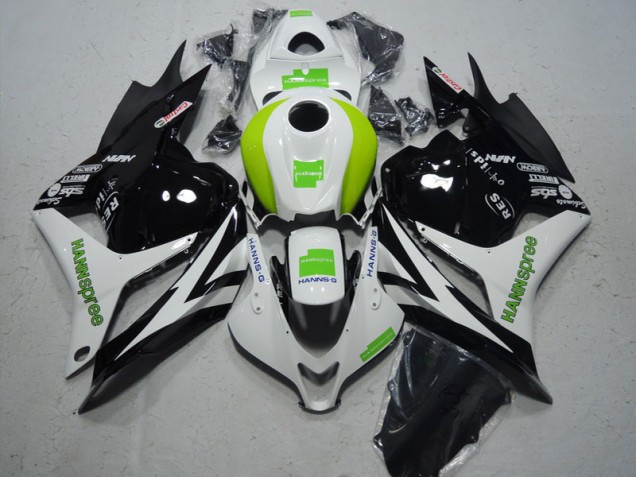 Cheap 2009-2012 Black White Green Hannspree Honda CBR600RR Motorcycle Fairing Kit Canada Cheap 2009-2012 Black White Green Hannspree Honda CBR600RR Motorcycle Fairing Kit Canada