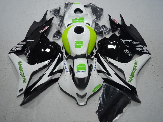 Cheap 2009-2012 Black White Green Hannspree Honda CBR600RR Moto Fairings Canada Cheap 2009-2012 Black White Green Hannspree Honda CBR600RR Moto Fairings Canada