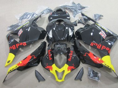 Cheap 2009-2012 Black Red Bull Honda CBR600RR Replacement Motorcycle Fairing Kits Canada