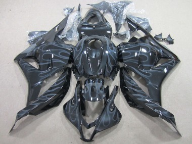 Cheap 2009-2012 Black Silver Flame Honda CBR600RR Motor Fairings Canada