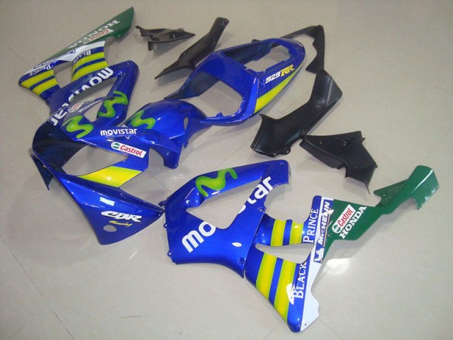 Cheap 2000-2001 Blue Movistar Castrol Honda CBR900RR 929 Motorcycle Fairings Kit Canada Cheap 2000-2001 Blue Movistar Castrol Honda CBR900RR 929 Motorcycle Fairings Kit Canada