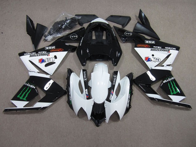 Cheap 2003-2005 Black White Monster Kawasaki ZX10R Motorbike Fairing Canada Cheap 2003-2005 Black White Monster Kawasaki ZX10R Motorbike Fairing Canada