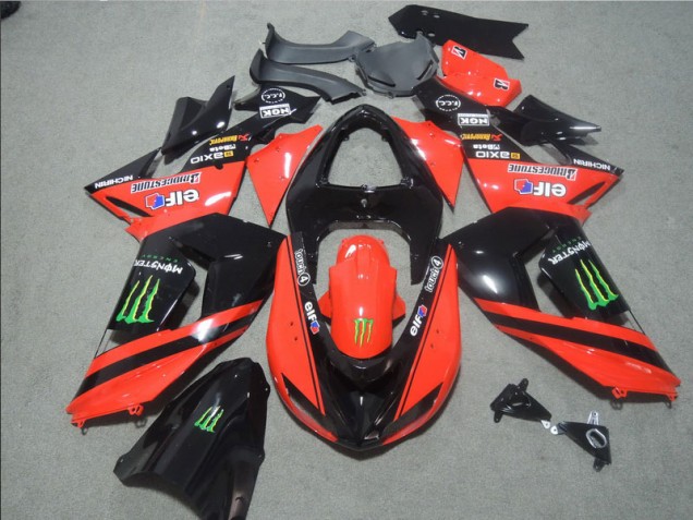 Cheap 2006-2007 Black Red Touch4 Monster Kawasaki ZX10R Motorbike Fairing Canada Cheap 2006-2007 Black Red Touch4 Monster Kawasaki ZX10R Motorbike Fairing Canada