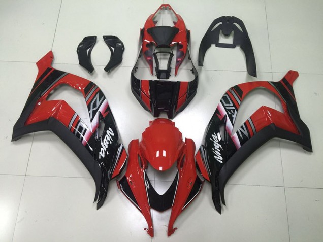 Cheap 2016-2019 Black Red Ninja Kawasaki ZX10R Motorcycle Fairings Kit Canada Cheap 2016-2019 Black Red Ninja Kawasaki ZX10R Motorcycle Fairings Kit Canada