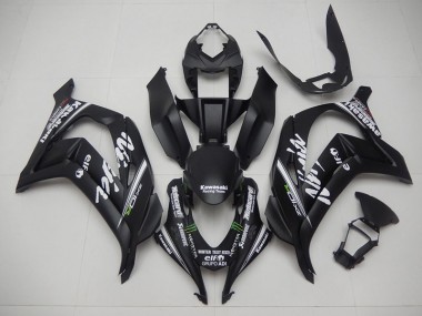 Cheap 2016-2019 Black Reacing Team Ninja Kawasaki ZX10R Motorcycle Fairing Kits Canada