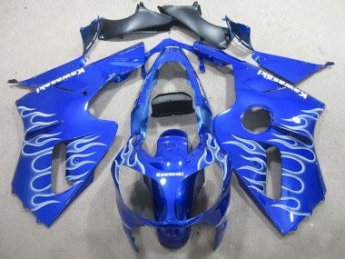 Cheap 2000-2001 Blue White Flame Kawasaki ZX12R Motorcylce Fairings Canada