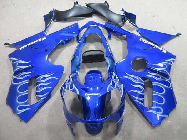 Cheap 2000-2001 Blue White Flame Kawasaki ZX12R Motorcylce Fairings Canada Cheap 2000-2001 Blue White Flame Kawasaki ZX12R Motorcylce Fairings Canada