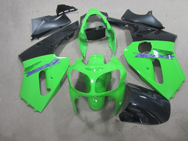 Cheap 2000-2001 Green Kawasaki ZX12R Motorcycle Fairing Kits Canada