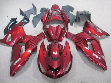 Cheap 2006-2011 Red White Ninja Decal Kawasaki ZX14R ZZR1400 Bike Fairings Canada