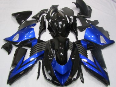Cheap 2006-2011 Black Blue Kawasaki ZX14R ZZR1400 Moto Fairings Canada