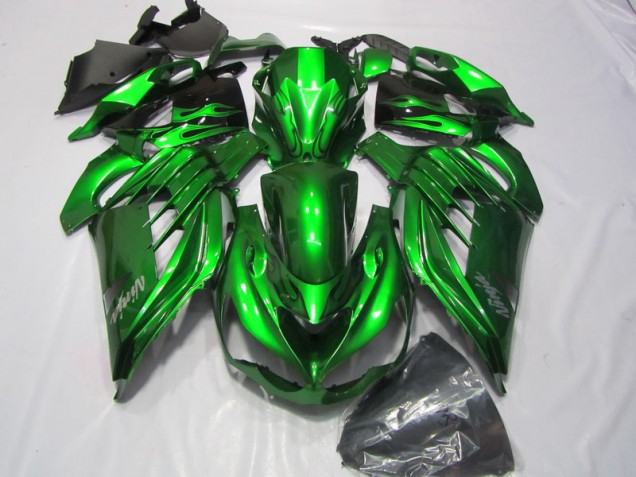 Cheap 2012-2021 Green White Ninja Decal Kawasaki ZX14R ZZR1400 Bike Fairings Canada Cheap 2012-2021 Green White Ninja Decal Kawasaki ZX14R ZZR1400 Bike Fairings Canada