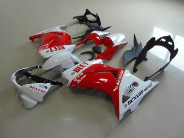 Cheap 2008-2012 Red White BEET Kawasaki ZX250R Motor Fairings Canada