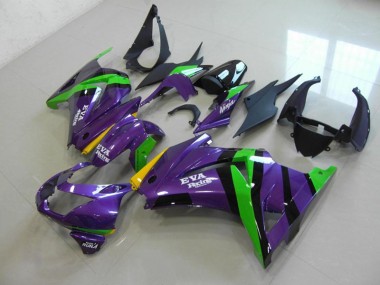 Cheap 2008-2012 Purple EVA Racing Kawasaki ZX250R Bike Fairing Canada