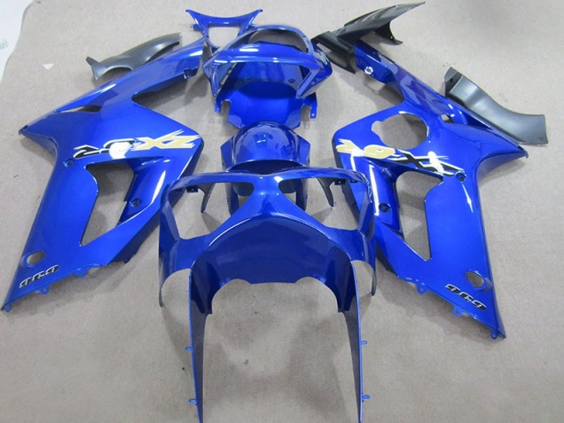 Cheap 2003-2004 Blue 636 Kawasaki ZX6R Motorcycle Fairing Kits Canada