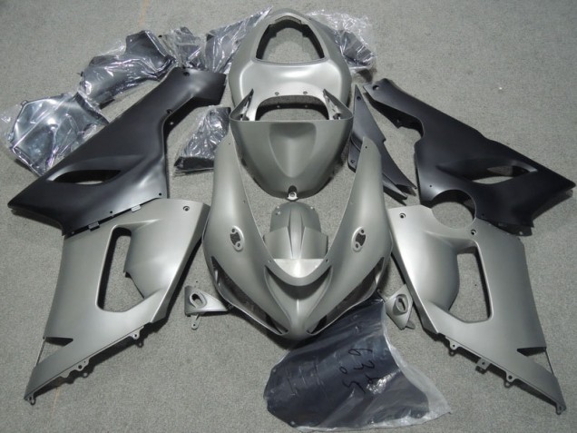 Cheap 2005-2006 Grey Black Kawasaki ZX6R Motorcycle Bodywork Canada Cheap 2005-2006 Grey Black Kawasaki ZX6R Motorcycle Bodywork Canada