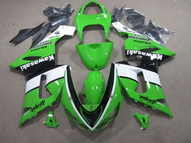 Cheap 2005-2006 Green White Black Ninja 636 Kawasaki ZX6R Bike Fairings Canada